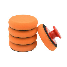 6Pcs Density Car Polishing Pads Kit with Handle for Waxing Buffing and Glass Cleaning – Orange