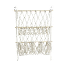 Toy Hammock For Stuffed Animals Macrame Cotton Rope Double Layer Toy Net Corner Hanging Space Saving