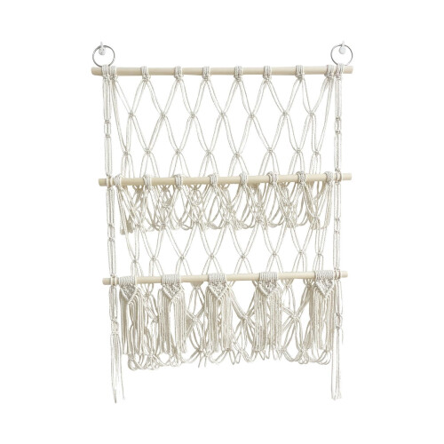 Toy Hammock For Stuffed Animals Macrame Cotton Rope Double Layer Toy Net Corner Hanging Space Saving