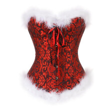 Women's Costume Cosplay for Ladies, Embroidered, Slim Fit, Dancewear, Shapewear Corset for Parties and Holiday Events Anime Cosplay Wine M