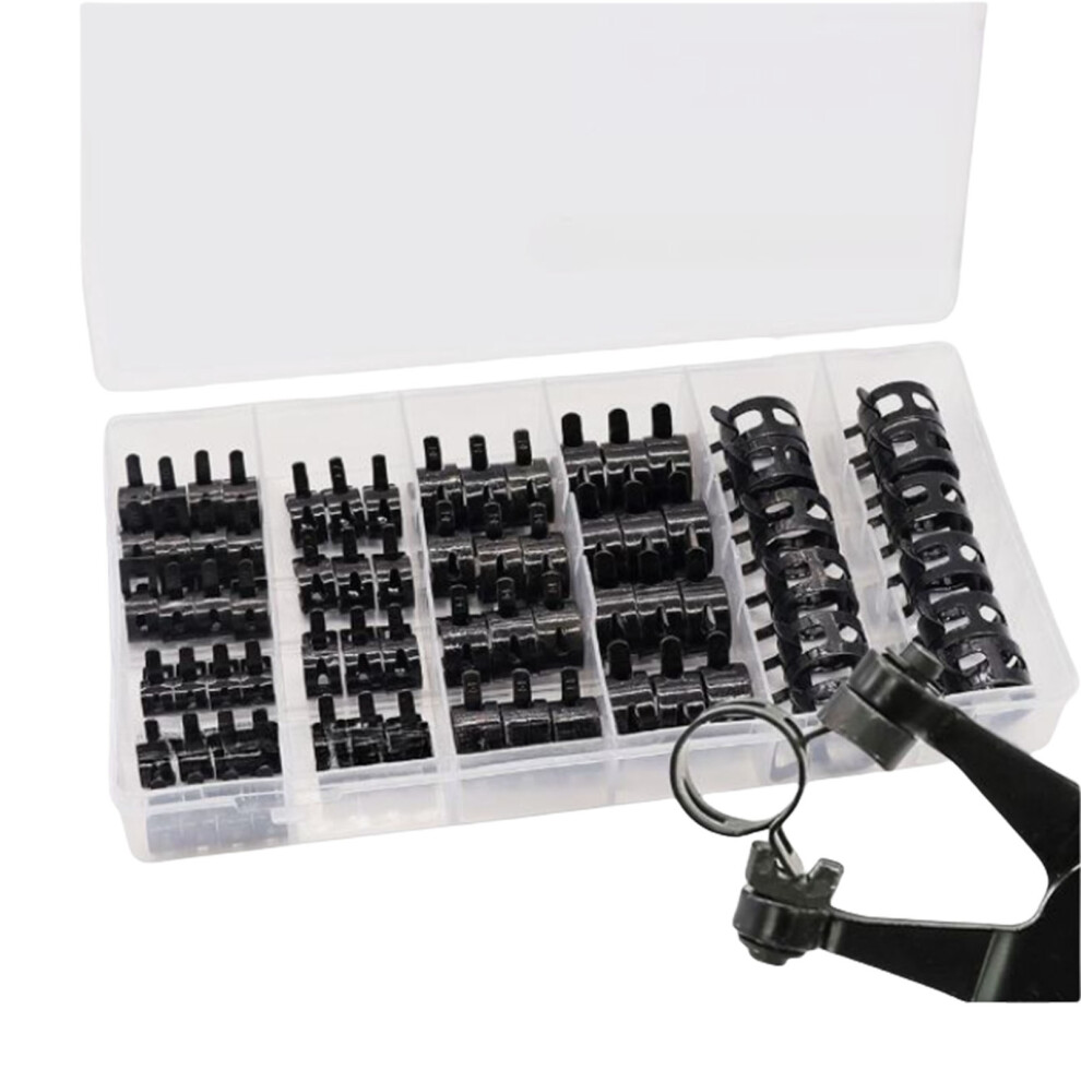 72Pieces Rubber Lined Pipes Clamps Accessory For Boats Wiring 7732000568411