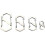 Stainless Steel Backpack Buckles Carabiner Type with Lock  Backpack Luggage Hooks AntiTheft Key Tools Key Lock Type 4