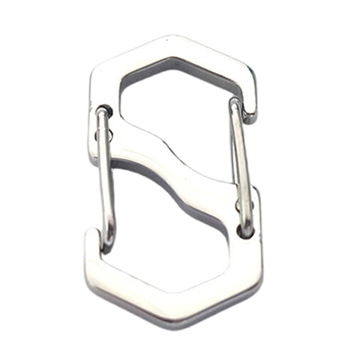 Stainless Steel Backpack Buckles Carabiner Type with Lock  Backpack Luggage Hooks AntiTheft Key Tools Key Lock Type