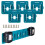Battery Storage Organizer With Five Mountable Holders For Tools, Plastic, Keeps Batteries Handy, AA/AAA Compatible 1