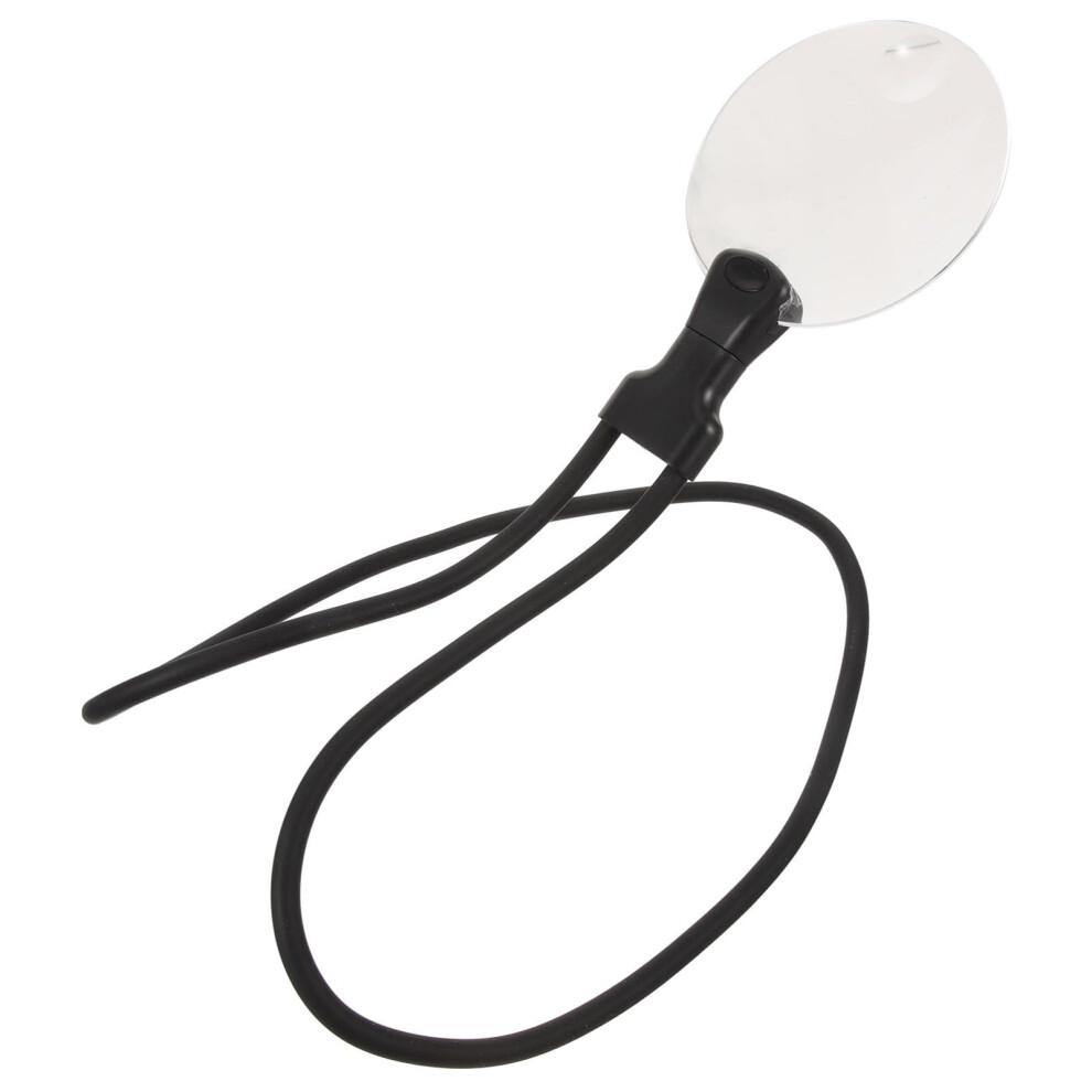 Black Hanging Magnifier Large Reading Magnifier For Seniors Diy Reading Acrylic Lens For Visually Impaired