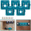 Battery Storage Organizer With Five Mountable Holders For Tools, Plastic, Keeps Batteries Handy, AA/AAA Compatible 2