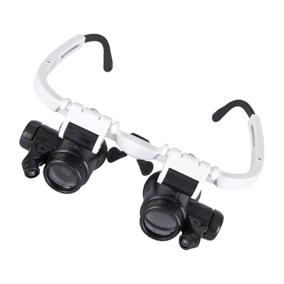 Light Headmounted Magnifying Glass Illuminated Sealant Glow Magnifier Viewing Glasses