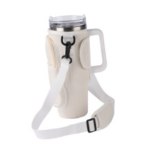 Doppelwandige Wasserflasche Tasche 40 Unzen Isolierte Tasche Aprikose