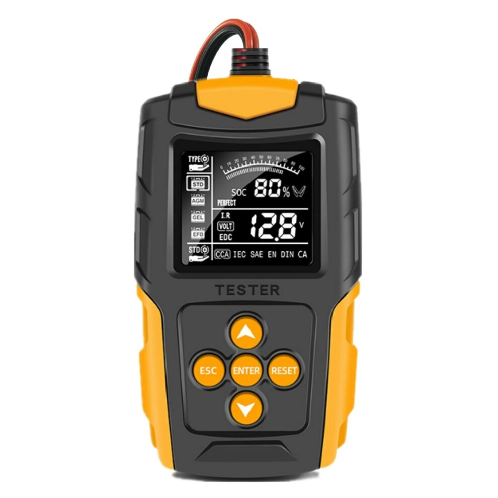12V 24V Car Battery Tester With Lcd Display, Cca And Internal Resistance Automotive Analyzer 9189345196942