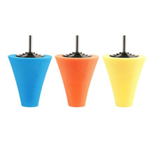 Car Buffing Polishing Sponge Pad Kit 3/5 Pc Foam Cone Pad For Cordless Drill Rotary Polisher Type A Size 1 Color Type A