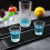Bar Drain Mat Rectangular PVC, Black, 1PC, Raised Surface Design, Fast Drainage, For Kitchen Bar Restaurant Coaster 2