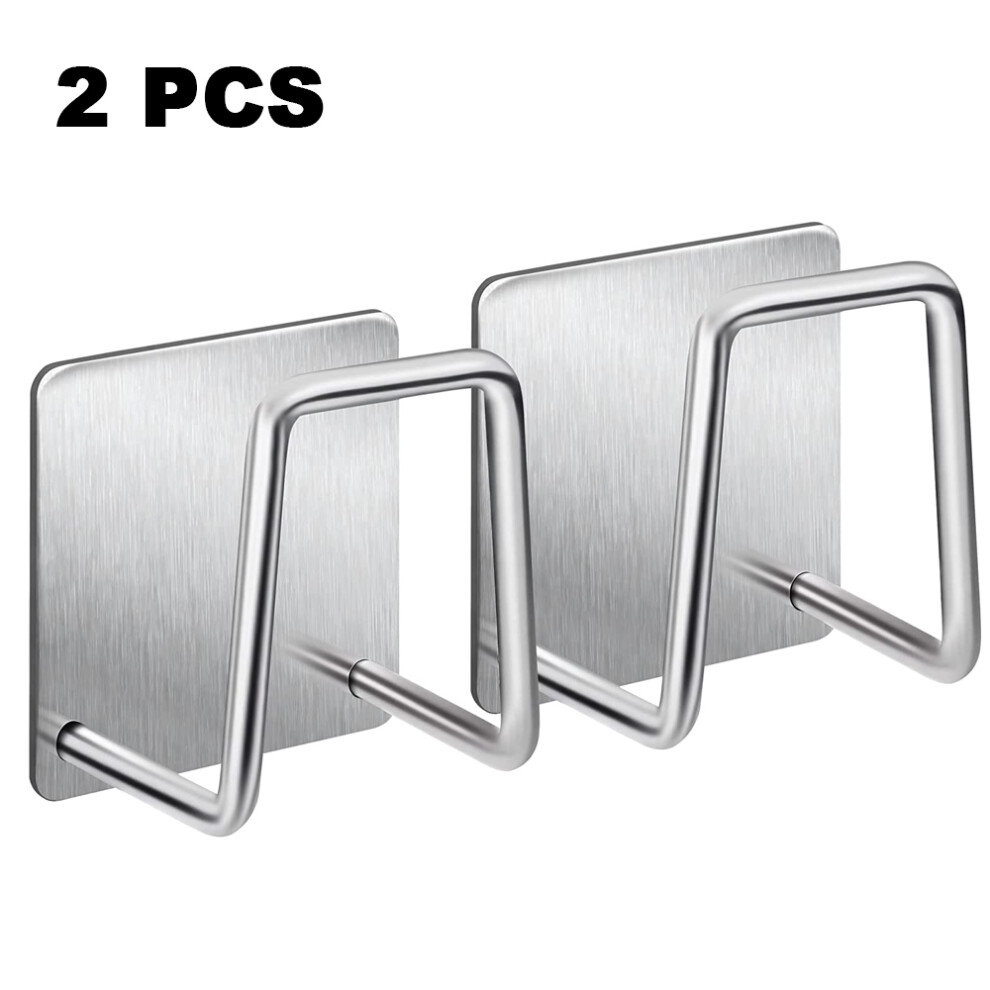 Kitchen Sink Sponge Caddy, Multi-Functional, Easy Installation, Strong Adhesive, Silver Finish 9347418483171