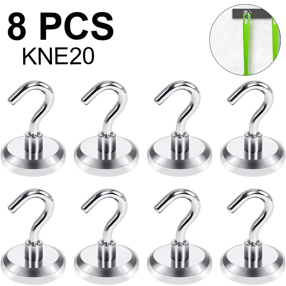 Industrial Grade Magnetic Hooks, Glossy Anti-Rust Coating Ensures Permanent Force And Longevity 9130438393977