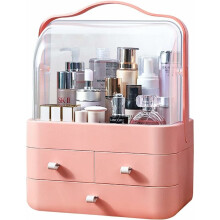Elegant Essentials Makeup Organizer, Dustproof Skincare Holder with Convenient Drawers for Bathroom, Dresser, Bedroom
