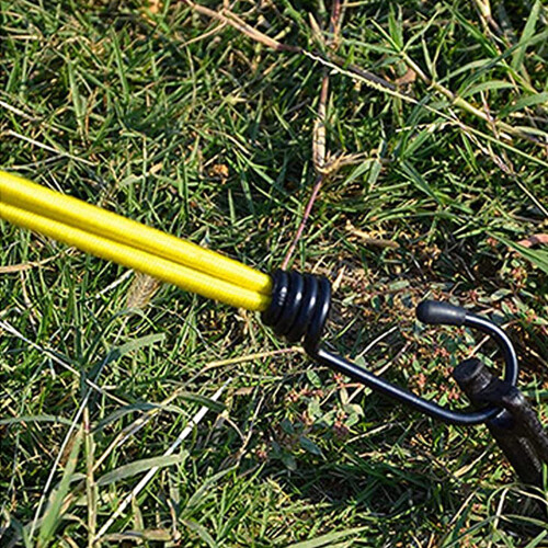Holdbare elastiksnore med rustfri maling og kraftig stropping, perfekte til udendørs camping 2