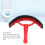 Horse Sweat Scraper Red, Professional PP Bathing Water Scraper 4