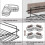 Efficient Wall Organization, Corner Bathroom Organizer with Easy Installation Non-Slip Adhesive, Rust Resistant Metal Construction for Durability, Bla 7