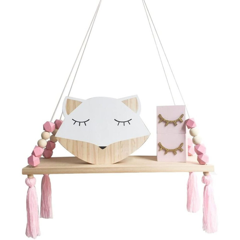 Sophisticated Floating Shelves, Hand Woven Cotton Rope Adds Free-Standing Shelf Effect For Bohemian Minimalist Room, Rustic Boho Storage Enhances Home 9074015276584