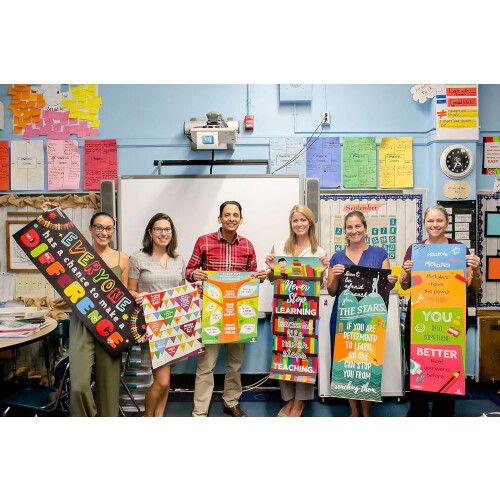 Educational Posters with Inspirational Quotes, Growth Mindset Classroom Decor, Positive Backdrop for Schools and Learning Centers 2