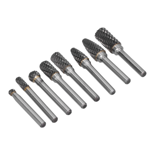 Multi-Purpose Tungsten Carbide Rotary Tool Burrs, 8pcs Dia 6mm, Solid Construction for Longevity, High Performance, and Good Concentricity 1