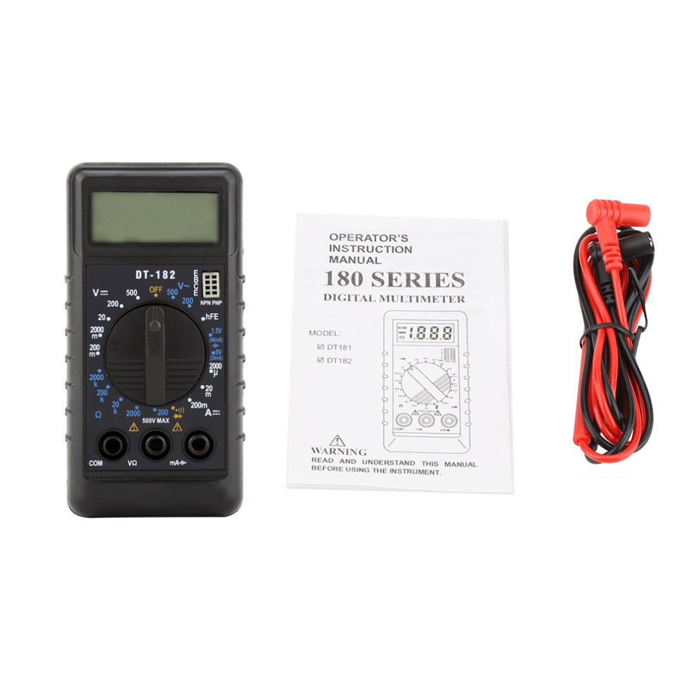 Portable Digital Multimeter, Reliable For Mini Electronic Projects, Features Diode Test Function And Continuity Measurement, Equipped With Buzzer For 9441426026563