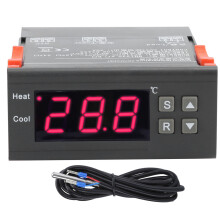 Controlador de temperatura con salida de relé, pantalla digital electrónica fácil de usar para aplicaciones de amplio rango de temperatura,