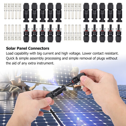 Solar Panel Connectors, Simple Convenient Application, High Temperature Resistance For Solar Cable Systems, Durable Material Offers Dependable Perform 1