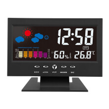 Electric Clock With Nightlight Functionality, Multifunctional Digital Alarm Clock For Easy Access Side Buttons And Portable Use