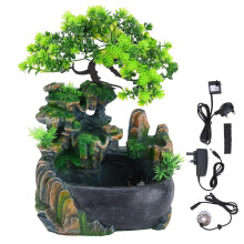 Tabletop Oasis, Automatic Pump Fountain with Stress Relief Decor for Zen Meditation Waterfall, Indoor Water Feature for Home Office (Crafted with