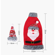 Christmas Decor, Sweater Wine Sleeve for Tabletop Decoration, Washable Fabric Covers for Standard Size Bottles, Enhancing Your Holiday Experience
