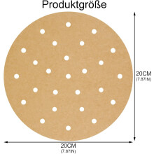 Papel manteiga para fritadeira a ar, forro perfurado antiaderente para facilitar a limpeza em fritadeiras a ar, micro-ondas e fornos. Material seguro