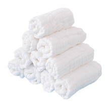 Dětské pohodlné ubrousky Essential Baby Comfort, 100% bavlněné mušelínové ubrousky na krknutí, jemné a prodyšné pro citlivou pokožku,