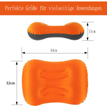 Almohada de viaje autoinflable, diseño ergonómico de microfibra suave para una comodidad inigualable durante las aventuras, ideal para mochileros,