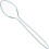 Disposable Flatware Pack, Stylish Appearance Clear Plastic Spoons For Versatile Use In Parties Or Daily Dining 1