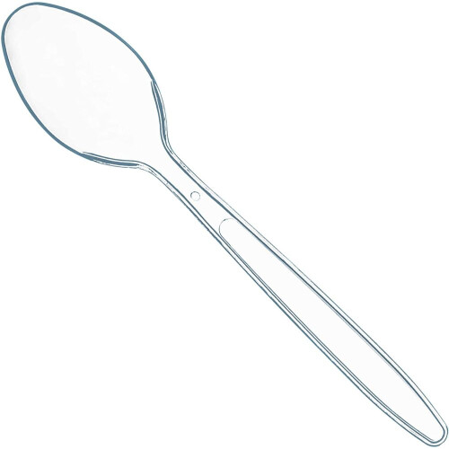 Disposable Flatware Pack, Stylish Appearance Clear Plastic Spoons For Versatile Use In Parties Or Daily Dining