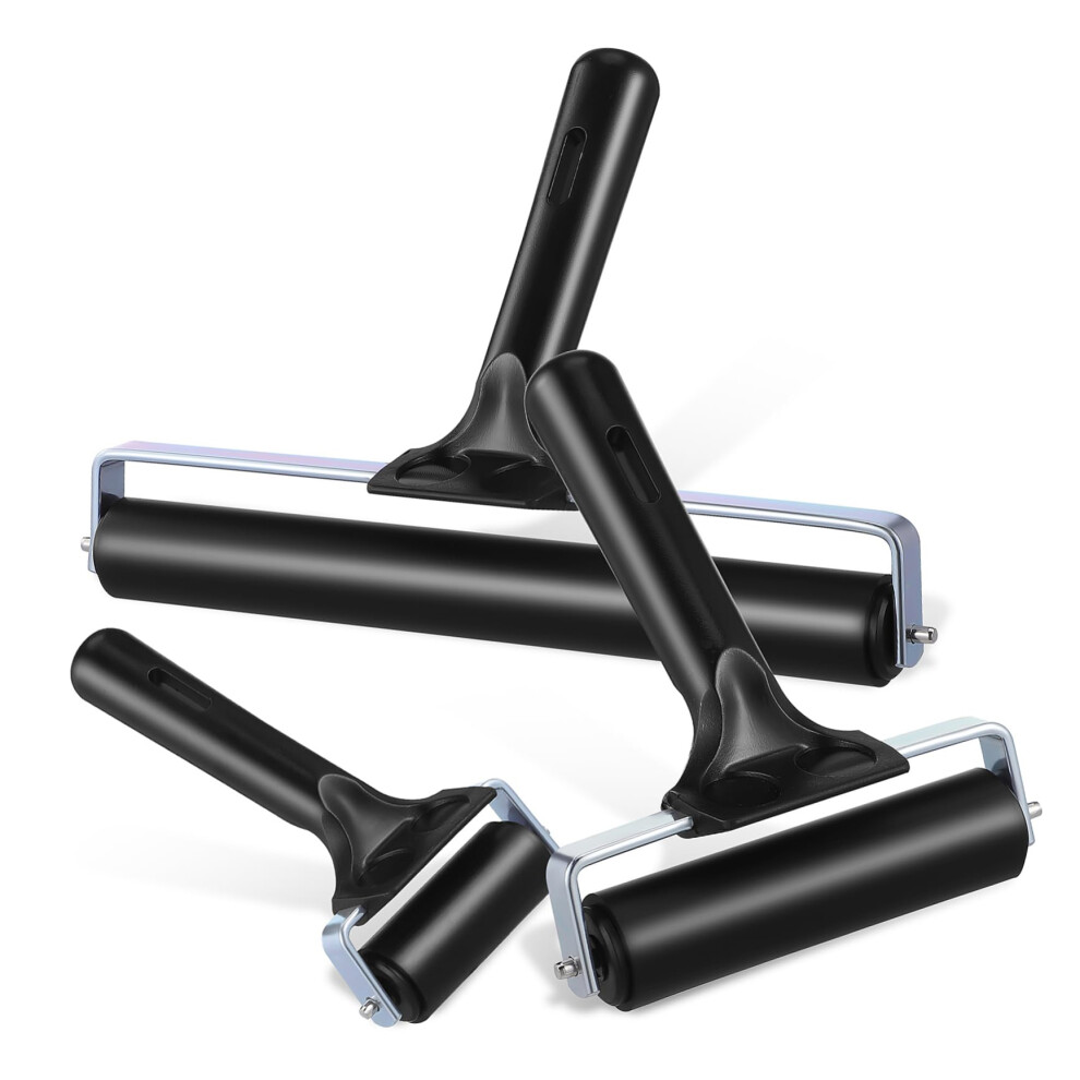 3 Rubber Rollers Reusable Printing Rollers For Printmaking, Scrapbooking, And Wallpaper Â Lightweight, Durable, Easy To Use 9382693591609