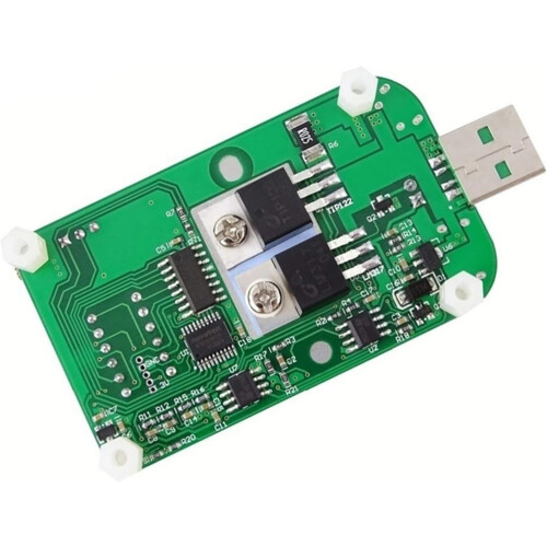 USB Electronic Load Tester with LED Display, Adjustable 4A 25W Battery Discharge Tester 1