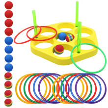 Pool Ring Toss Games Floating Foam Balls, Kids Water Sports Visible Color Foam Swimming Activities With Balls