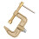 Welding Clamp Solid Brass, Clamp Type G, 500A, Jaw Width 43mm 1