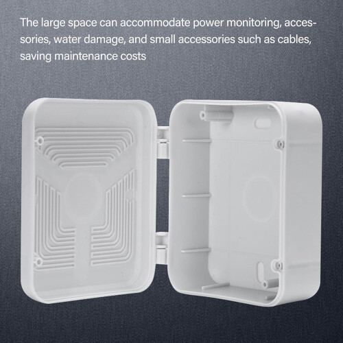 Solar Camera Junction Box with Weatherproof Cable Enclosure for Wall or Ceiling Mount 1