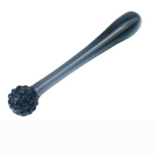 (Black, C (20cm Long)) Black Granules Glass Anal Double Dildo Butt Plug Sex Toy Couples