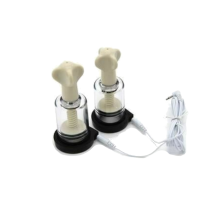 (Sucker, Black) Electro Shock Nipple Clamps Suction Sound Butt Plug Cock Rings Bdsm
