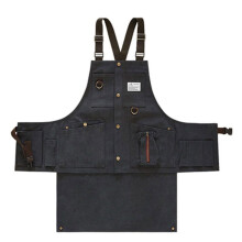 Outdoor Garden Apron Waterproof Detachable Thick Canvas Adjustable With Pockets 92*50cm Black Men Women Pottery Pruning