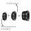 10Pcs 8X Mobile Phone Lens Kit Black Other Mobile Accessories 3