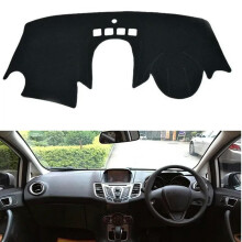Car Dashboard Cover Dash Mat for Ford Fiesta MK7 20092019 RHD Sun Shade Heat Protector Black