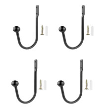 2/4pcs Practical Aluminum Alloy Curtain Holdbacks Portable-4