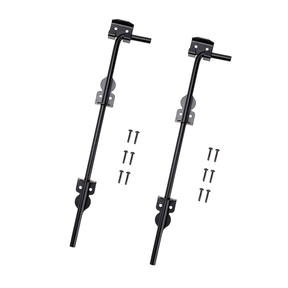 2Pcs 12Inch Iron Door Drop Rod For Secure Locking Of-2 Packs 7732000567827
