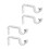 Pack of 4 Multipurpose Adjustable Curtain Rod Holders Convenient 1
