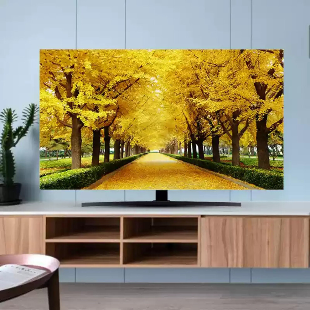 Tv Screen Protector Dust Cover For 3285Inch Tv/Monitor, Universal Hanging/Desktop, Curved Tv, Landscape Flower Pattern 9199774247979