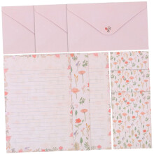Elegant Letter Paper Set with Floral and Animal Motifs 5 Writing Paper Sets for Greetings As Shown